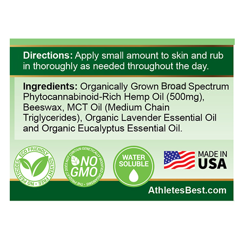 Organic Recovery Balm by Athlete's Best